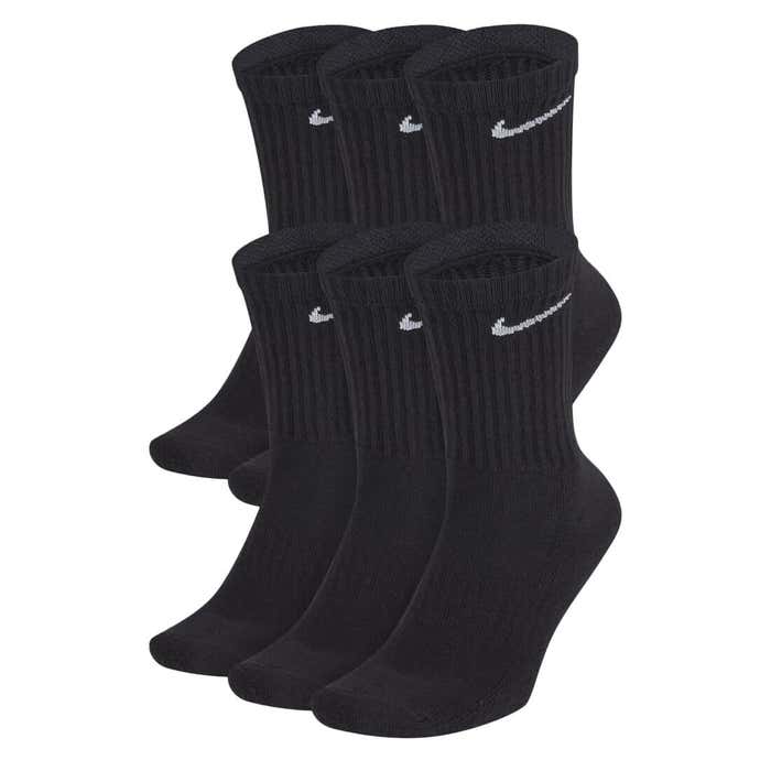 Nike Crew Cotton Socks - 6 Pack black