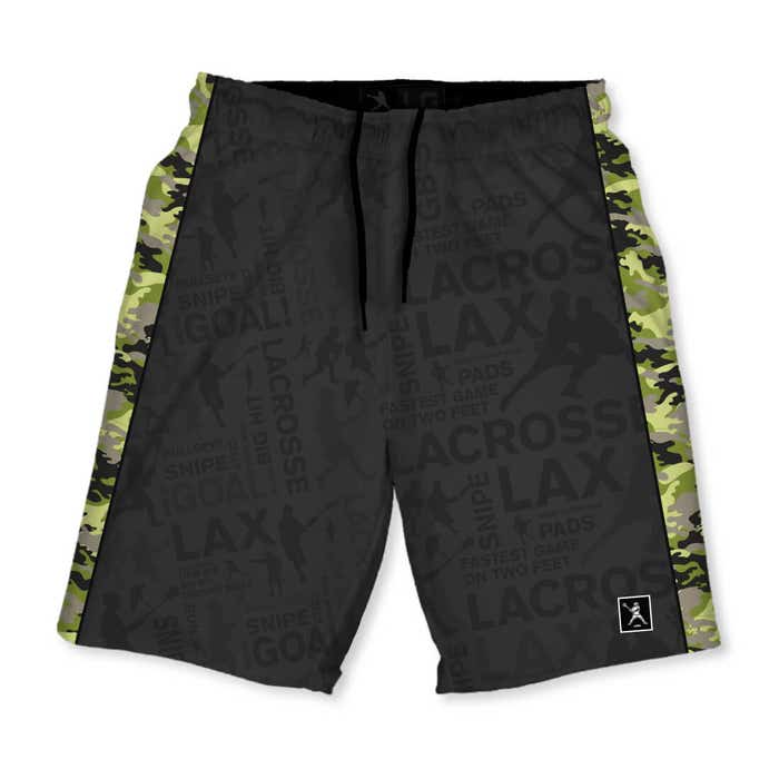 lime camo shorts