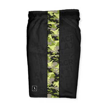 Lime Camo Lacrosse Shorts