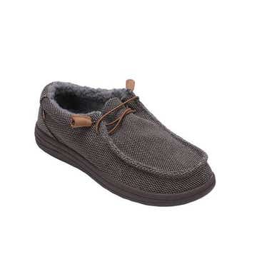 LAMO Samuel Chocolate Canvas Moccasins