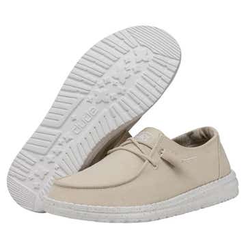 Hey Dude Wendy Slub Canvas Natural Women's Shoes