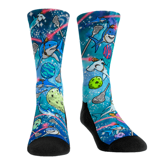 shark galaxy socks