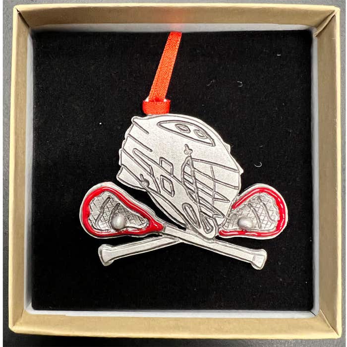 pewter helmet ornament