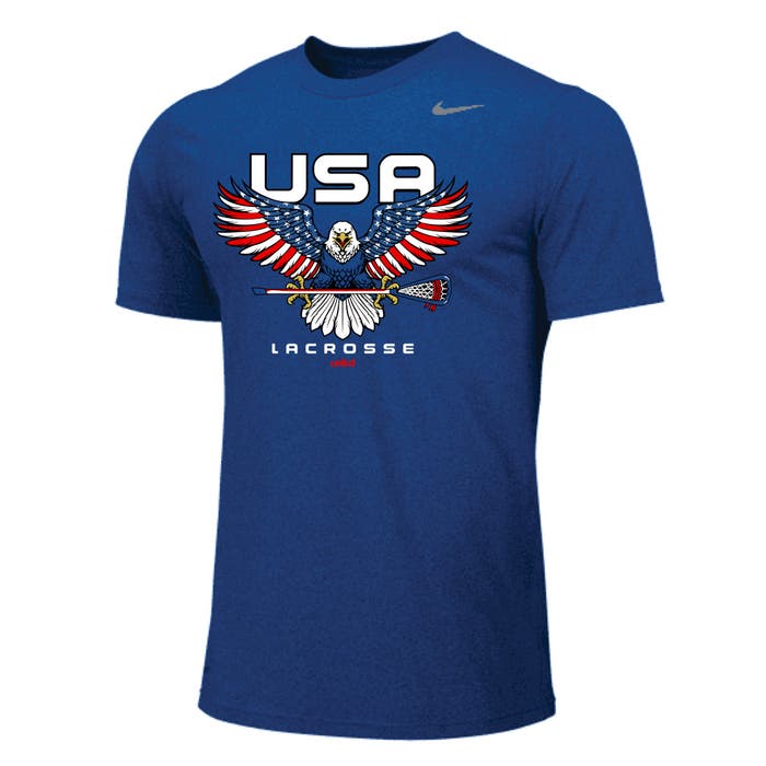 usa lacrosse screamin eagle youth tee