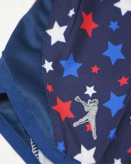 Rebel Girls USA Stars Lacrosse Shorts