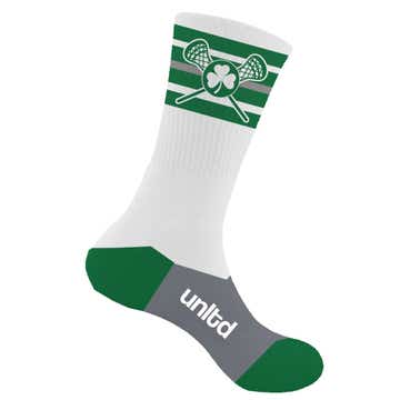 Ankle breaker shamrock lacrosse sock