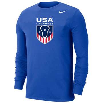 usa lacrosse royal long sleeve