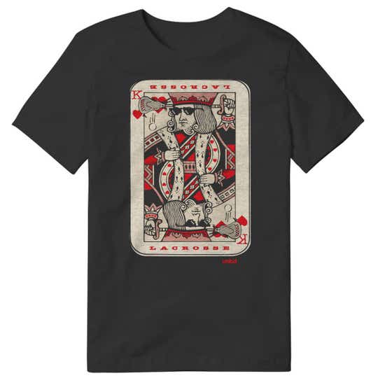 king of hearts lacrosse tee