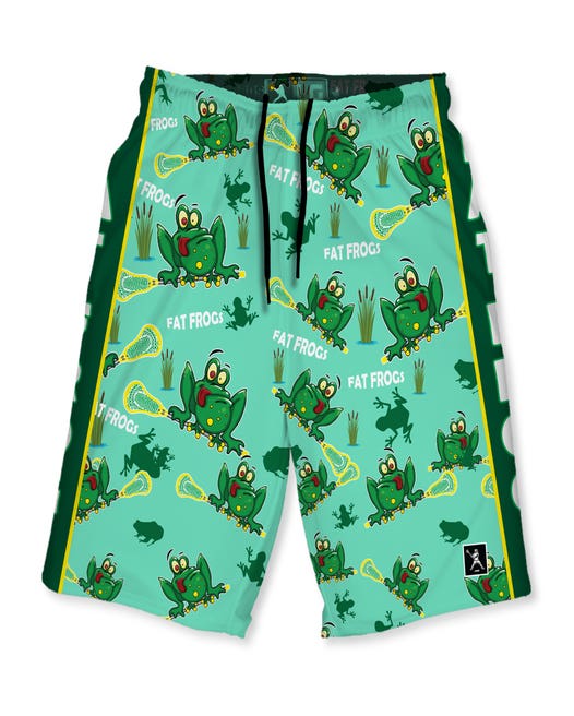 Fat Frogs Lacrosse shorts front view