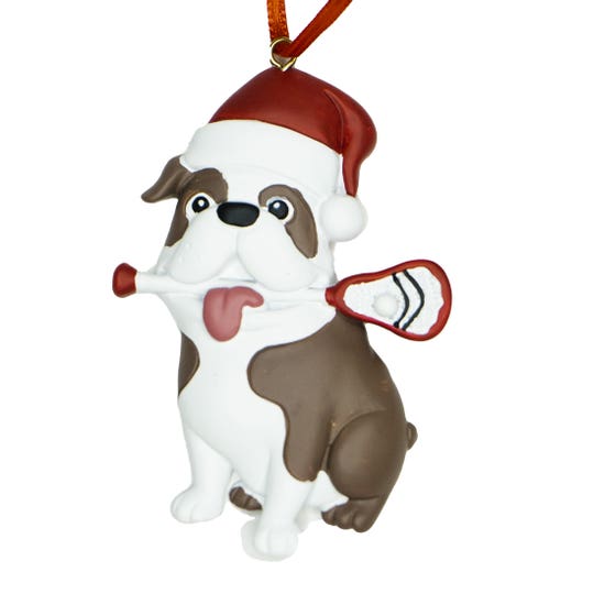 Bulldog Lacrosse Tree Ornament 2024