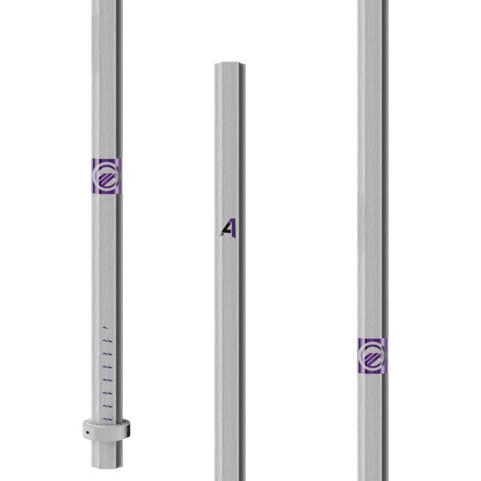 Maverik A1 Lacrosse Shaft white zoomed in on the details