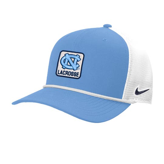Nike UNC Trucker Lacrosse Hat front view