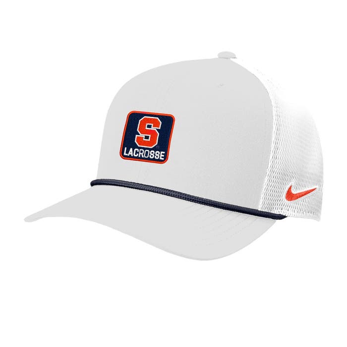Nike Syracuse Trucker Lacrosse Hat front view Nike Syracuse Trucker Lacrosse Hat front view