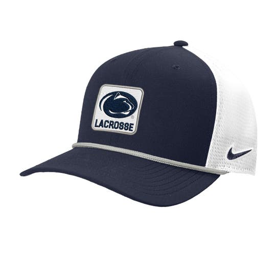 Nike Penn State Trucker lacrosse hat front view