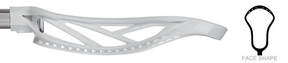 STX Surgeon 1K unstrung lacrosse head white horizontal view