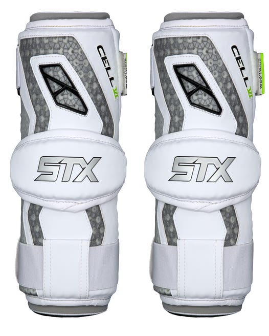 STX Cell 6 Lacrosse Arm Pads pair front view