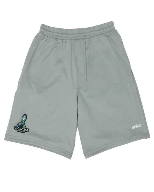 unltd X StringKing Autism Awareness Monarch Lacrosse Short full front view of short