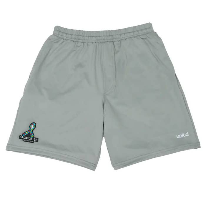 unltd X StringKing Autism Awareness Monarch Lacrosse Short full front view of short