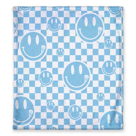 Checker Smiley Blanket