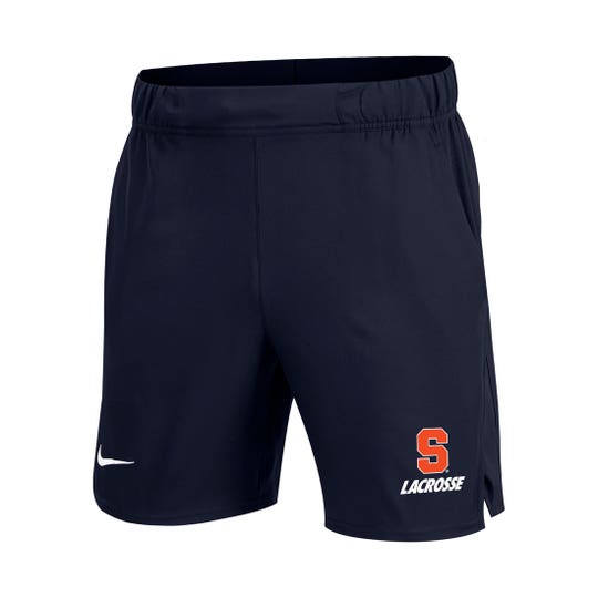 Syracuse lacrosse shorts front view