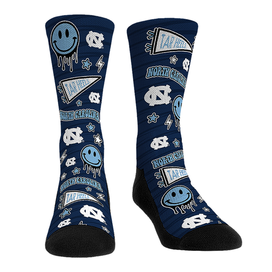 UNC Smiley Lacrosse Socks