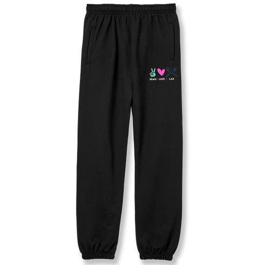 Peace Love Lax Youth Girls Lacrosse Sweats