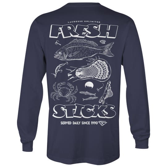 Fresh Sticks Long Sleeve Lacrosse Tee back view