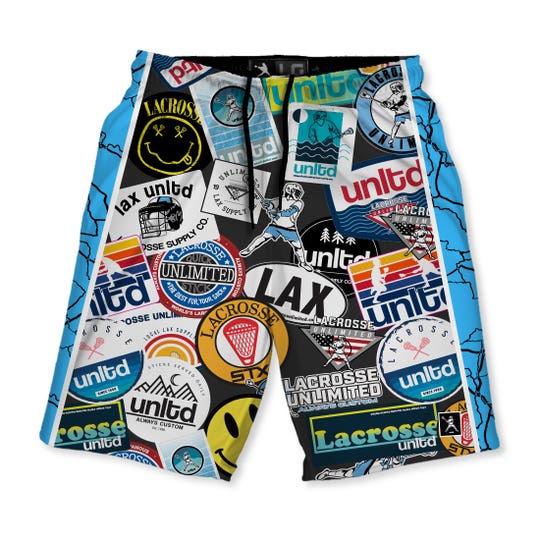 UNLTD Bumper Sticker Lacrosse Shorts 