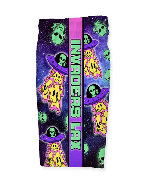 Peace and Alien Invaders Lacrosse Shorts