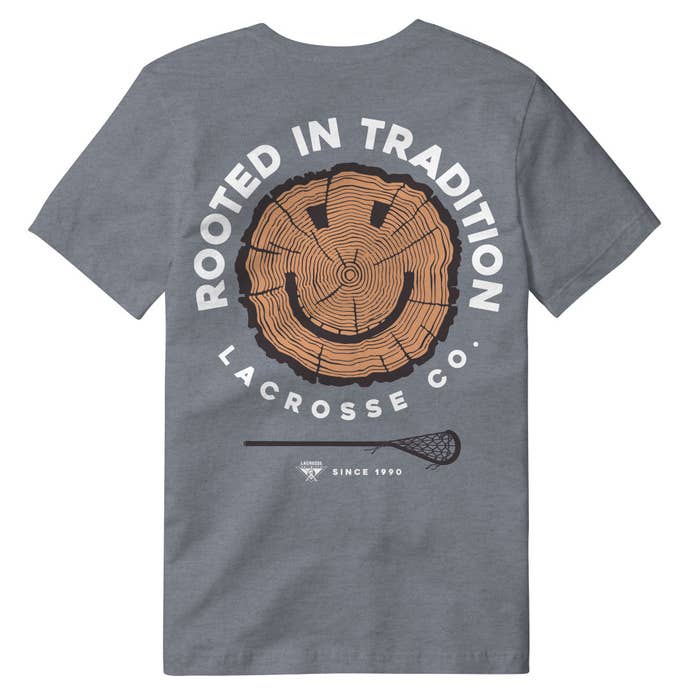 Rooted in Tradition Lacrosse Tee back view