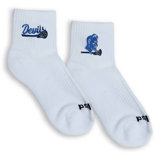 Devils Campus Lacrosse Socks both logos