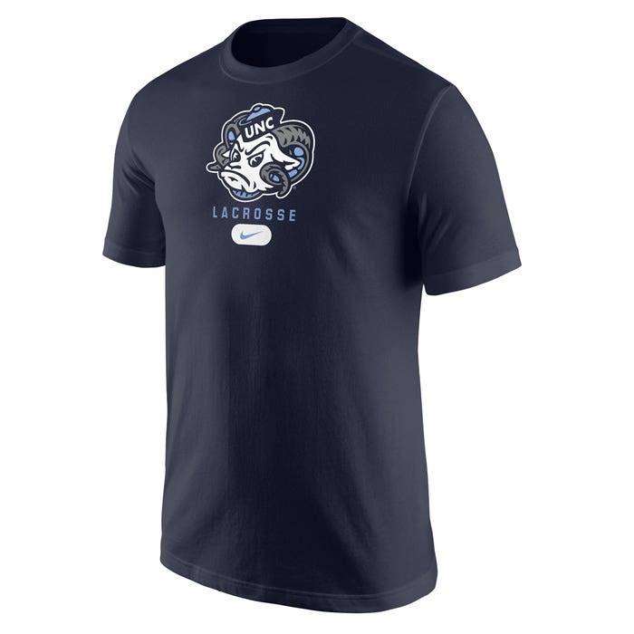 Nike Core Cotton UNC Lacrosse Tee - Adult front view