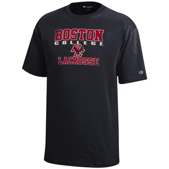 Boston College Performance Cotton Lacrosse tee front view