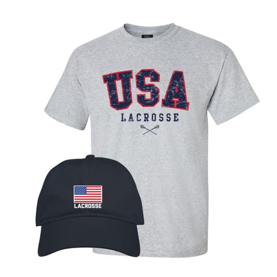 USA Lacrosse Hat and Tee bundle