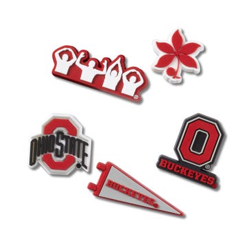 Crocs 5-Pack Ohio State Jibbitz shoe charms