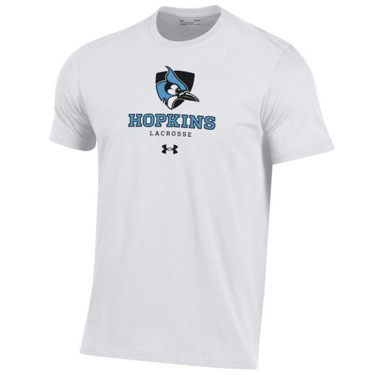 John Hopkins Under Armour Performance lacrosse tee - adult front view