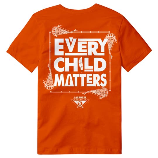 Every Child Matters Lacrosse Tee back view