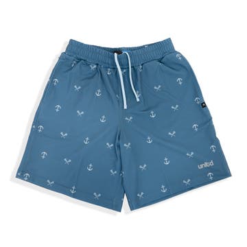 Tonal Anchors Tactical 3.0 Youth lacosse shorts front view with waistband strings showing