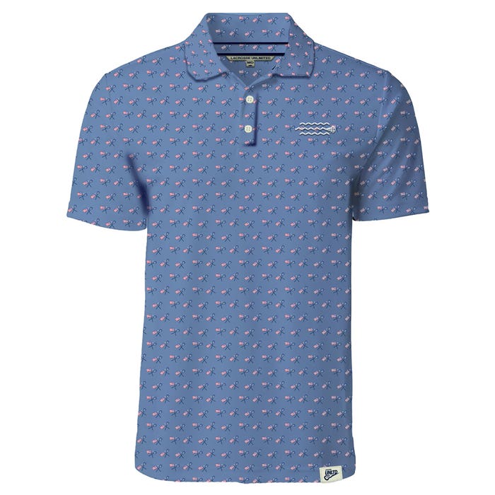 USA Lax Lacrosse Polo Front View