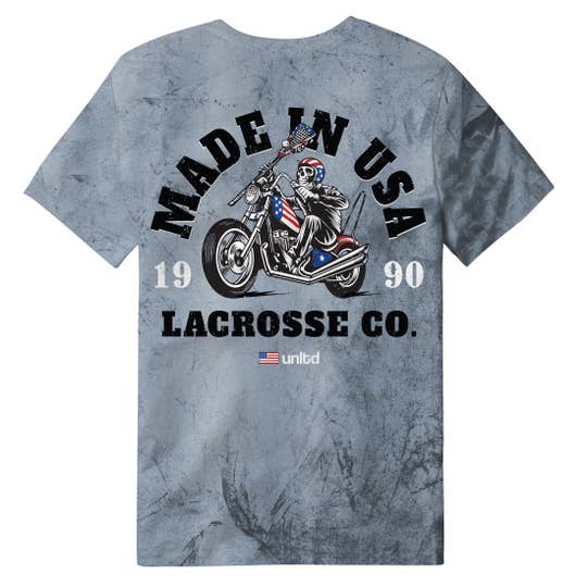Made in the USA Lacrosse Tee back view