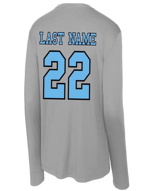 Custom Pill Long Sleeve Lacrosse Tee