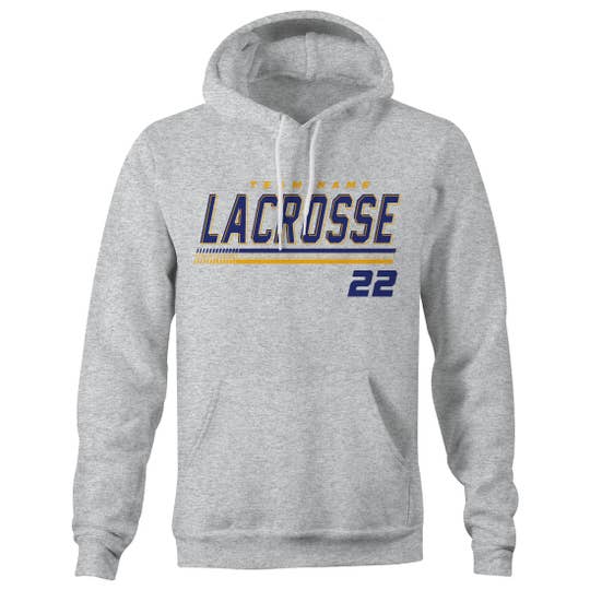 Custom Striker lacrosse hoodie front view