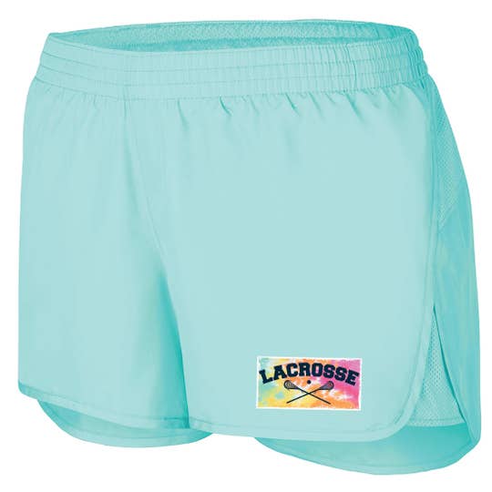 Girl's Lacrosse Shorts-Aqua