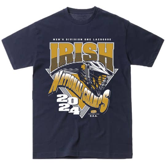2024 Notre Dame Lacrosse National Champion Tee