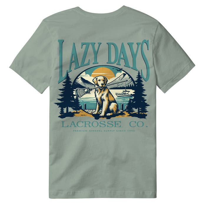 lLE Lacrosse Unlimited Design
Garment-dyed for that lived in feel and almost no shrinkage at home.
Soft ring-spun cotton fabric with 100% cotton threads
Relaxed fit
Topstitched, classic width, rib collar