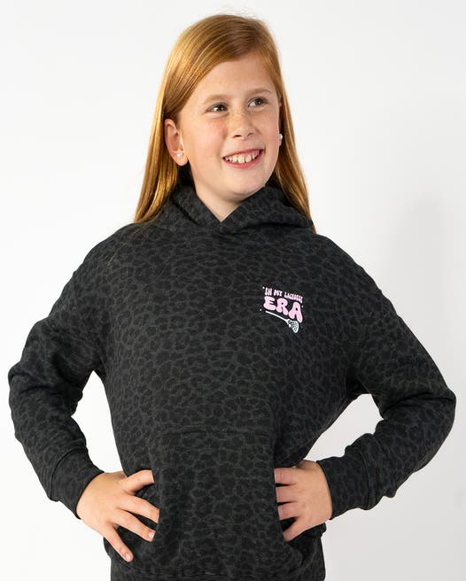 Leopard Lacrosse Era Girls Hoodie - Youth
