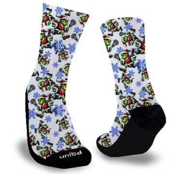 Grinchmas Lacrosse Socks