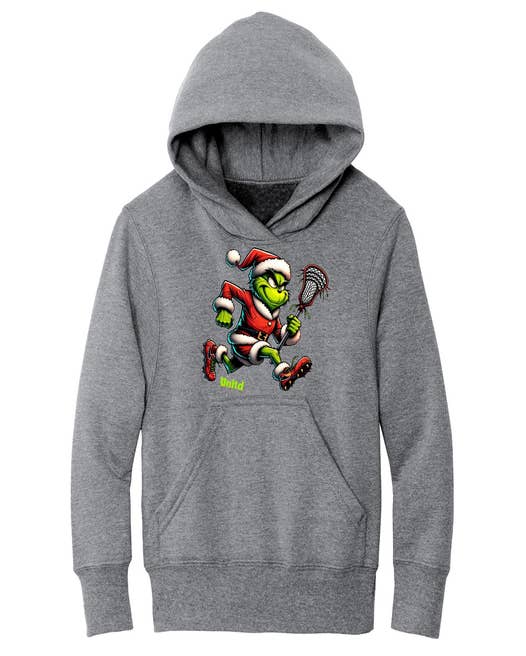 Grinchmas Lacrosse Hoodie-Grey
