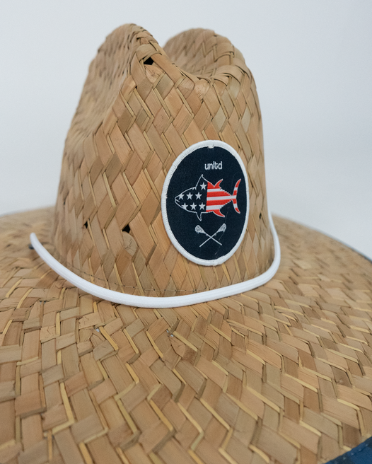 USA Lacrosse Straw Hat