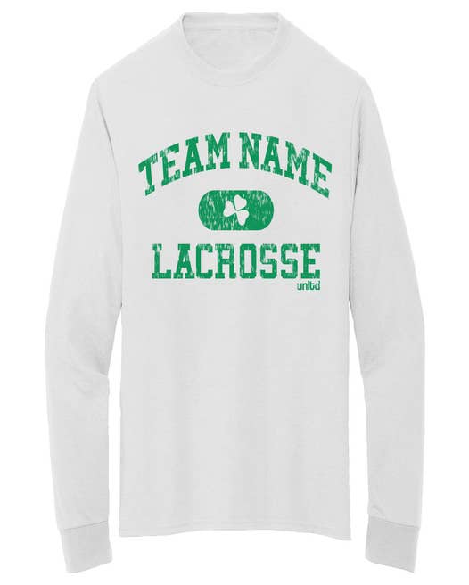 Custom Irish Lacrosse Long Sleeve Tee